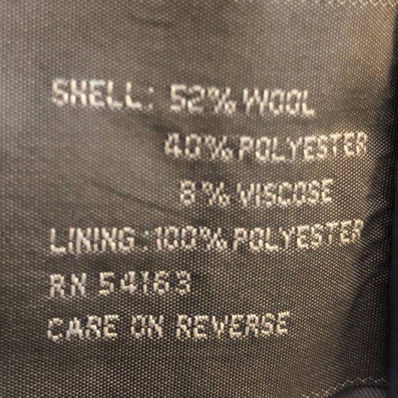 Kenneth Cole Reaction Size 8 Double Breasted Fitted Wool Blend Gray Jacket Coat - Picture 8 of 15